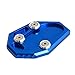 Produktbild LOPERT Seitenständer Unterstützung Stützplatte Motorrad Kickstand Foot Side-Stand-Verlängerungskissen-Trägerplatte für YA-MA-HA FZ6 S2 ABS FZ6R XJ6 MT-07 MT07 MT 07 2016 (Color : Blau)