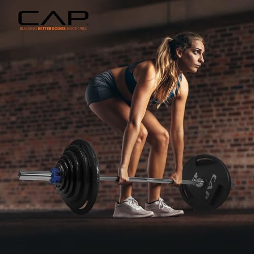 Image of CAP Olympic Barbell - 5FT, 6FT, & 7FT Strength Training Weight Bars, Multiple Options