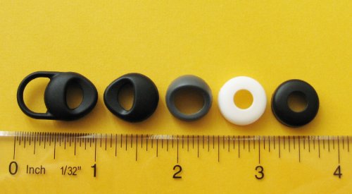 5 Assorted Earbuds Eartips Compatible With Motorola H270, H371, H375, H385, H390, H560, H620, H680, H681, H685 Wireless Headset Devices #TOP2
