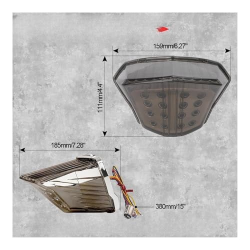 Feu stop moto LED XJ6 pour rouler en sécurité la nuit avec clignotants FZ6R 12V - 5
