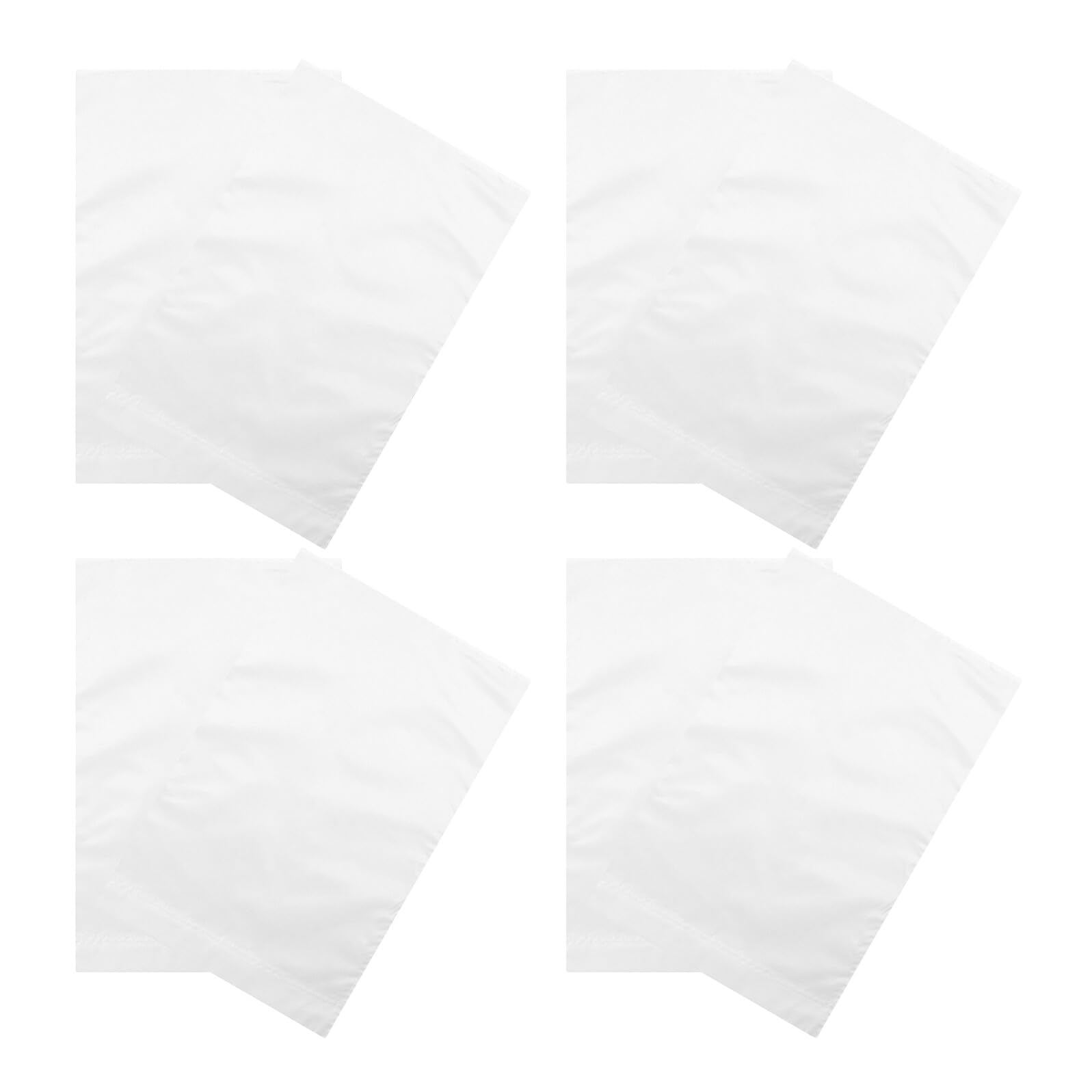 Drapeaux de jardin DIY en polyester blanc lot de 8 bannières extérieures
