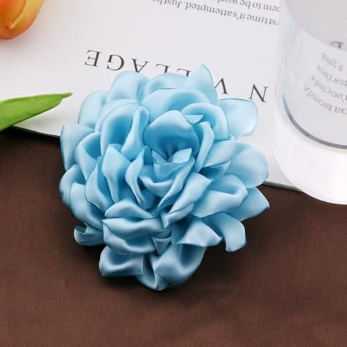 Image of CSIYANJRY99 Dainty Feather & Rose Flower Large Brooch Lapel Pins Delicate Elegant Handmade Flower Brooches Pin Classic for Wedding Party Dance Banquet for Women Dress Suit Ceremony Clothes Accessories Jewelry Valentine's Day Gifts