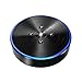 Bluetooth Conference Speaker - eMeet M1 Black Conference Speakerphone Business Conference Phone 360° Audio Pickup LED Indicate Conference Call Speaker 6+1 Microphone,Skype Mobile Phone