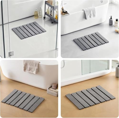 Alfombrilla de tierra de diatomea de secado rápido y plegable para proteger tu cocina 8