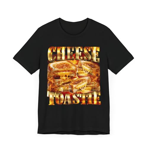 T-shirt humoristique cheese toastie en coton pour passionné de cuisine