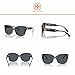 Tory Burch TY7198U 195787 54MM Blue Tortoise/Dark Grey Cateye Sunglasses for Women +BUNDLE with ACCESSORY EYEWEAR KIT