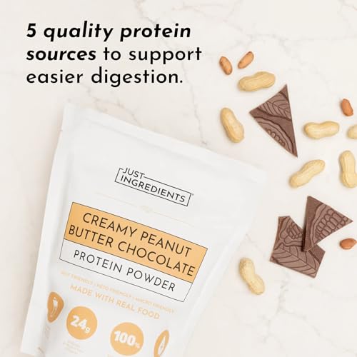 Image of Just Ingredients Creamy Peanut Butter Whey Protein Powder, 25.92 OZ