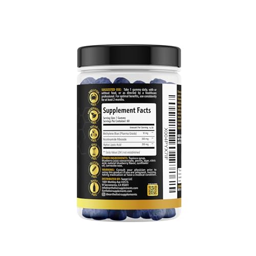 Earth Elixir 3-in-1 Methylene Blue Gummies