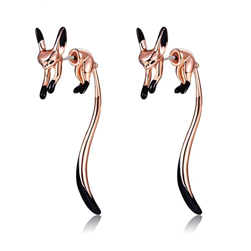 Boucles d'oreilles renard en cuivre mignonnes à offrir pour l'anniversaire d'une amie