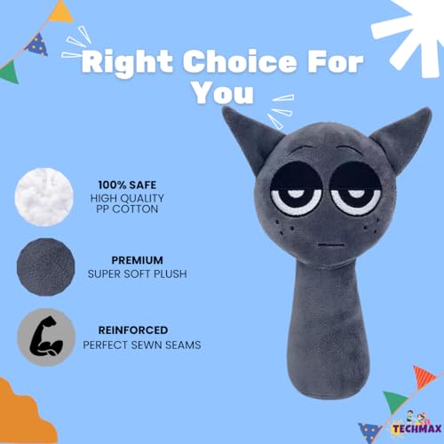 Image of Grey Sprunki Plush Toys