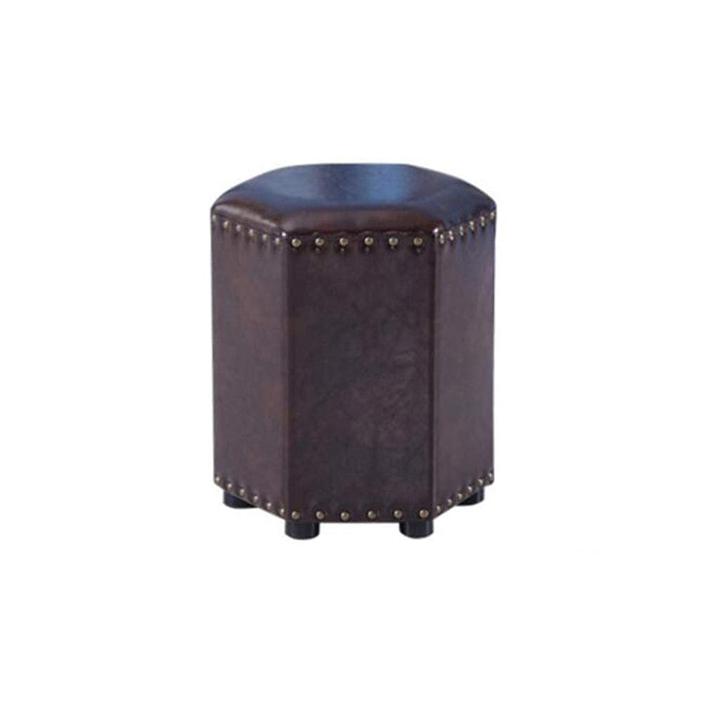 Tabouret de table basse rembourré marron pour soulager les jambes lourdes