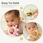 Momcozy Baby Teether Toys | Baby Teething Toys | Baby Teething Relief | Food Grade Silicone Teether Baby Toys | Baby Teether 0-6 Months | Teething Toy 6-12 Months | Baby Essential | Yellow - Image 5