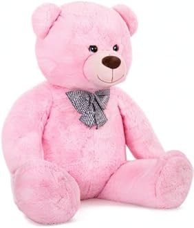 MaoGoLan Giant Pink Teddy Bear Stuffed Animal 5 Feet,Soft Cuddly Smiling Face Big Teddy Bear Plush Gift for Boyfriend Girlfriend