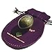 Drilled Yoni Egg Made of Golden Sheen Obsidian Gemstone, Rare, Exquisite, Medium Size, Certified, with Jade Egg User Instructions, Excellent Bladder Control Training Device