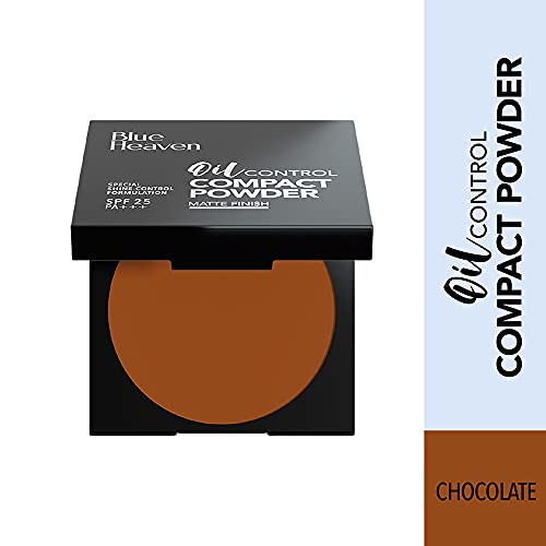 Image of Blue Heaven Oil Control Compact Powder, Chocolate 601, 8 g
