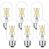 LiteHistory E26 LED Bulb 6W Equivalent e26 led Bulb 60 Watt Dimmable Warm White 2700K E26 Edison Bul