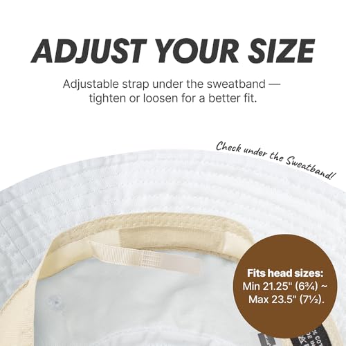 image for CHOK.LIDS Hot Summer Bucket Hat - Trendy Cotton Sun Hat for Beach, Gol