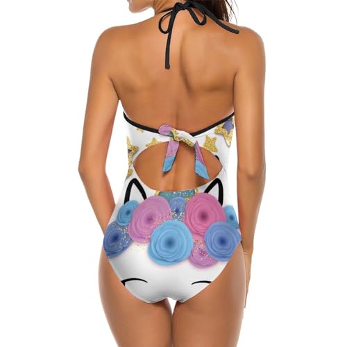 Maillot de bain fleur de licorne galbant pour gommer les complexes