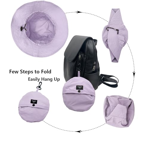 Image of woogwin Waterproof Bucket Rain Hat with Chin Strap Quick Dry Packable Boonie Sun Hat Safari Hat UV Protection