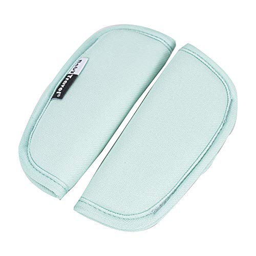 2 Piezas Cubiertas de la Correa del Asiento de Coche del Bebé Cochecito Universal Cojín del Cinturón de Seguridad Para Recién Nacidos (Verde)