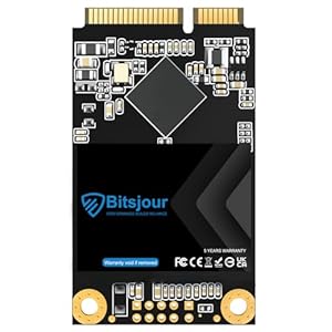 Bitsjour 128GB mSATA SSD SATA III 6Gb/s Single Side 3D TLC NAND Mini Solid State Drive Interne für Ultrabook Desktop PC Laptop