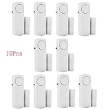 INFORMACIONES TÉCNICAS: dimensiones del dispositivo: 9 x 3 x 2 cm; dimensiones del imán 5 x 1 x 1,5 cm; Baterías: 2 pilas 1,5 V AAA por alarma (no incluidas); Distancia máxima entre la alarma y el imán: 10 mm; Intensidad acústica: 120dB