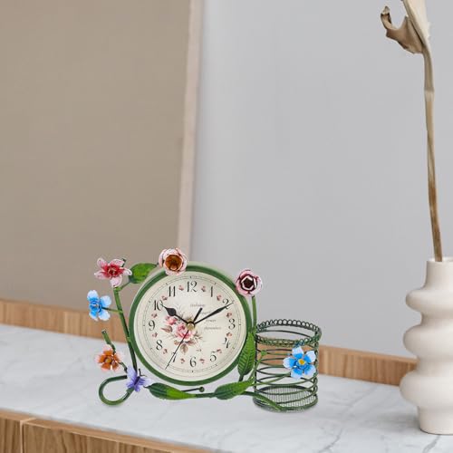 Reloj silencioso de escritorio de hierro para trabajar sin ruidos 8