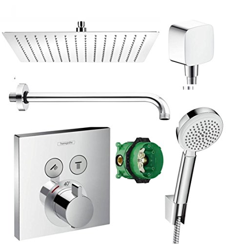 Preisvergleich Produktbild Hansgrohe Shower Select Thermostat Unterputz Duscharmaturenset Duschteller 30 cm