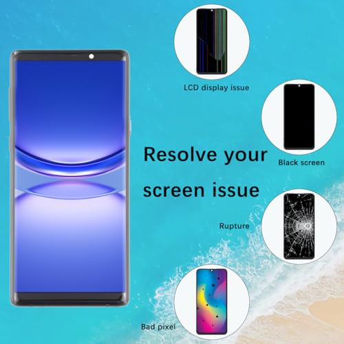 Écran OLED Samsung Galaxy Note 9 N960F kit complet avec châssis noir