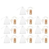 Parliky 10 Juegos de Rosarios Bautismales de Madera Cruz Católica, Cuentas Pulidas Suaves, Bolsa de Malla y Tarjeta para Recuerdos de Bautizo y Eventos Religiosos