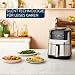 Jamie Oliver by Tefal Easy Fry Silence Deluxe Heißluftfritteuse, sehr leise, 10 voreingestellte Programme, digitaler Touchscreen, 5 l, inkl. Druckguss-Gitterrost + Deckel, Schwarz/Edelstahl, EY55JDE0