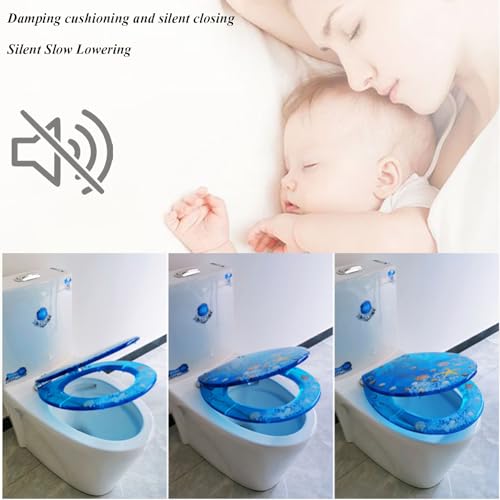 Sièges de toilettes avec charnière stable anti-déplacement - 4
