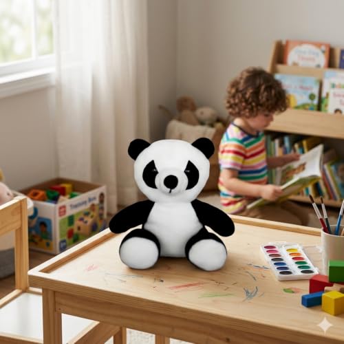 Image of 15cm Panda Plush Soft Toy, Huggable Stuffed Animal