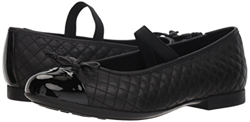 Geox Girl's Plie 48 Quilted Slip-On Patent Ballet Flat Mary Jane, Black, 37 Medium Eu Big Kid (5 Us) #TOP7