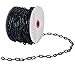 Goplus Plastic Chain Safety Barrier 125 FT Plastic Barrier Chain UV Protected Weatherproof for Crowd Control Industrial Purposes Decoration Queue Line(Black)