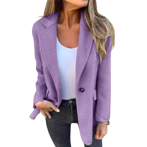 Manteau chaud à manches longues pour femme chic veste hiver col revers