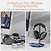 Headphone Stand with Wireless Charger, Gaming Headset Holder Hanger Rack 2 IN 1 Wireless Charging Station Dock for iPhone 15/14/13/12/11 Series, Samsung, AirPods Pro/3/2 and Desk All Headphones, Black
