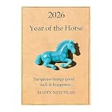 CAZSTYK Jolie pièce d'art en acrylique 2D en forme de cheval   Cadeau significatif avec carte pour les amoureux, occasion quotidienne, cadeau créatif