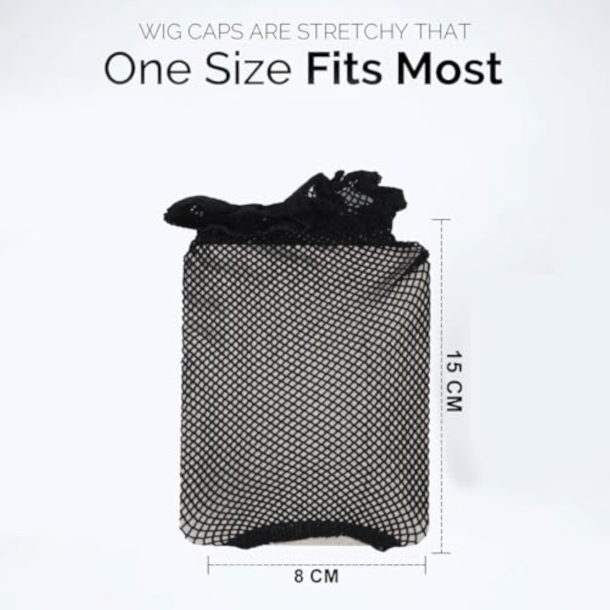 Set Of 3 Stretchable Full Head Cover Net Wig Cap