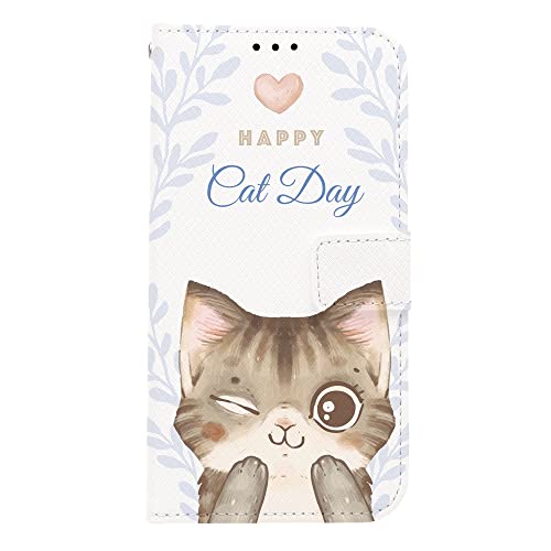 ONLYOU iphone17promax Ή P[X 蒠^ phone17promaxP[X 킢 ˂ cat L CXg ؍ diary case ACtH17v}bNXpP[X (Type3)