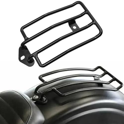 Support de porte-bagages arrière moto noir robuste en acier pour Sportster XL 2004-2019