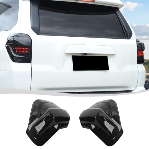 Voodonala for Toyota 4Runner 2014-2024 Rear Tail Lamp Cover Smoke Black Brake Warning Lamp Cover Compatible with Toyota 4Runner 2014-2024(2Pcs/Set,Smoke Black,ABS)