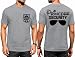 BEBNKGK Princess Security Team Shirt for Men Magic Kingdom T-Shirt Princess Shirt Family Vacation Short Sleeve Tee Tops(Grey,XL)