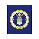 CafePress Air Force USAF Emblem Throw Blanket Super Soft Fleece Plush Throw Blanket, 60'x50'