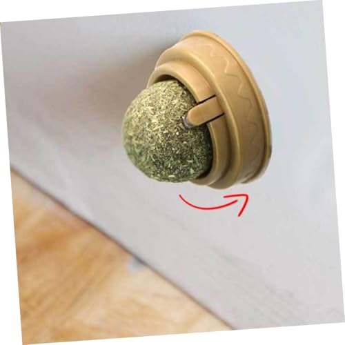 Bolas de menta para gatos GARVALON 4 piezas de pelotas giratorias interactivas 6