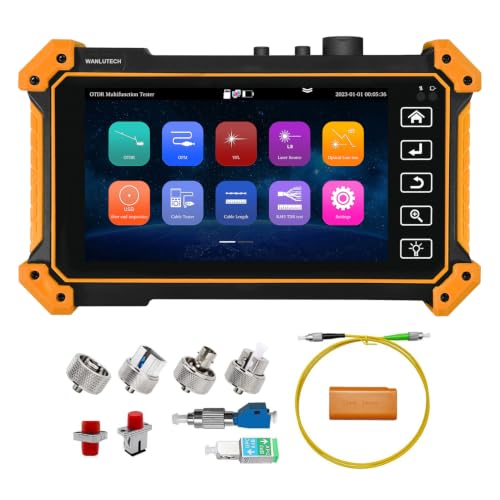 WANLUTECH OTDR Fiber Tester with Touchscreen