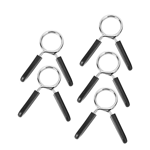 BELLIFFY Professional Barbell Clamps Dumbbell Bar Buckle 5pcs Barbell Collars Weight Plate Holders Equipment