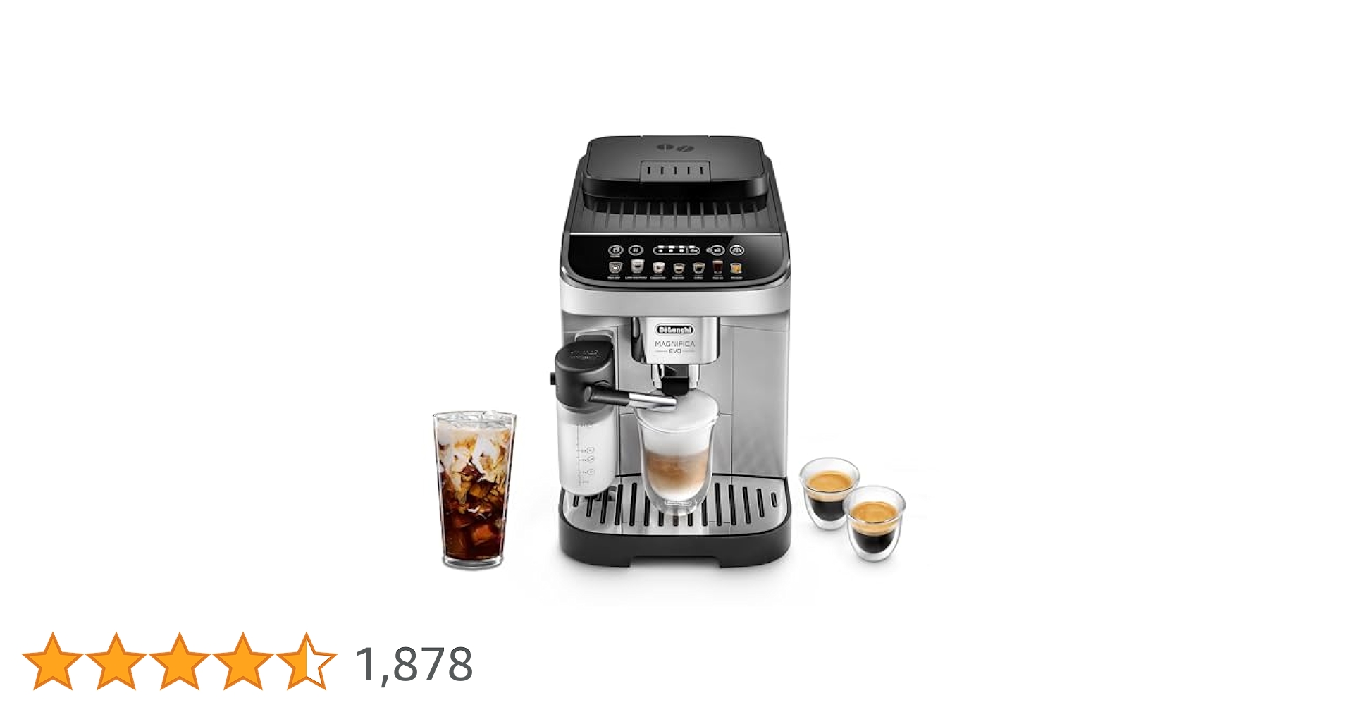 DeLonghi Magnifica EVO エスプレッソマシン De'Longhi Magnifica Evo with LatteCrema System, Fully