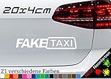 Fake Taxi Aufkleber 20x4cm JDM OEM Tuning Sticker Decal Cabs Mietauto Mietwagen in 21 Farben