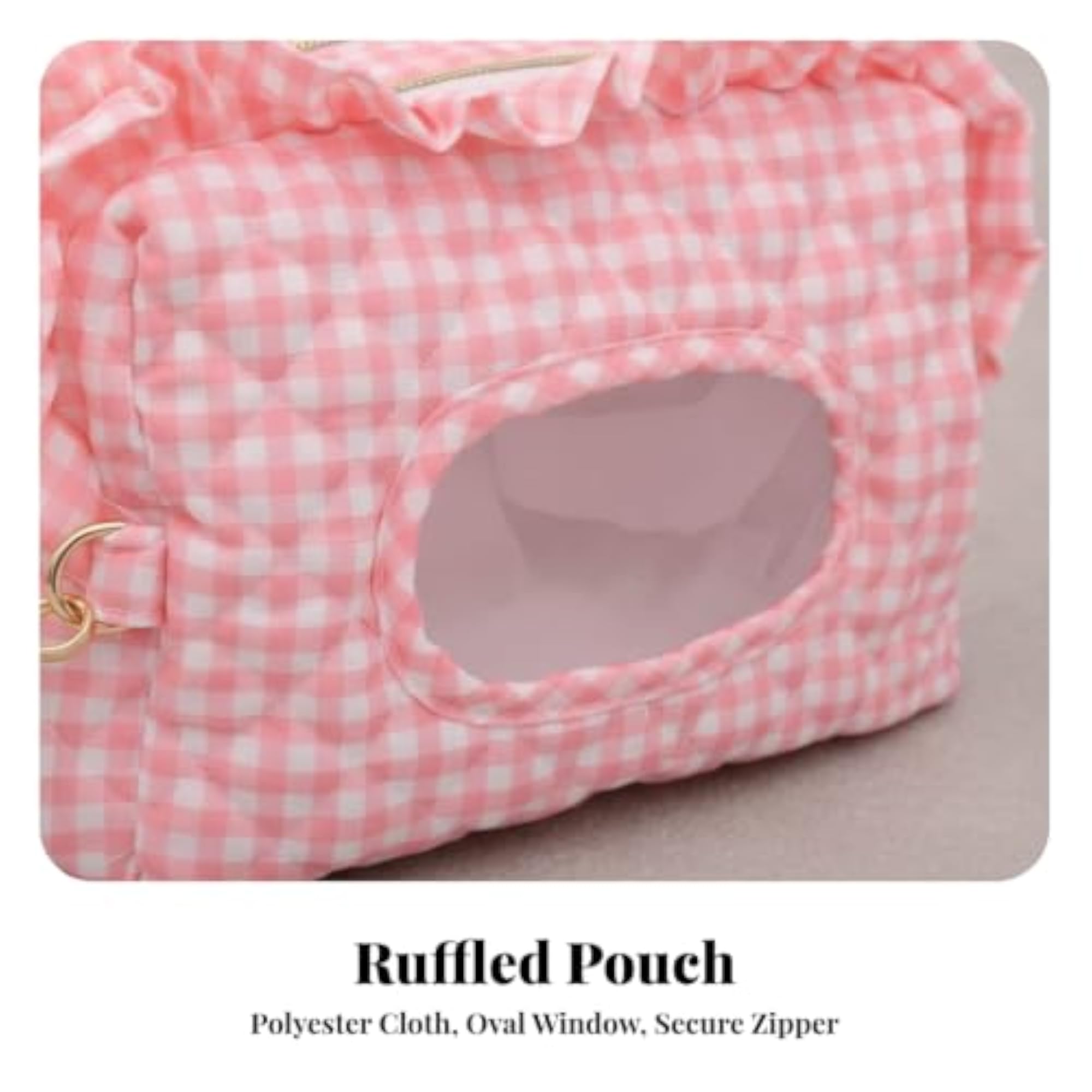 Lightweight Storage Bag with Dispensing Opening, Cosmetic Organizer